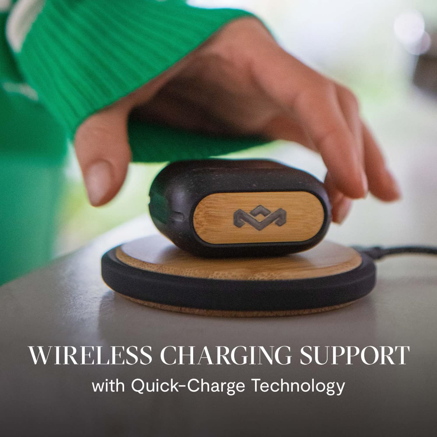 House of Marley Redemption ANC 2 Wireless In-Ear Bluetooth Headphones, Active Noise Cancellation, 24 Hours Playtime, In-Ear Sensors, with App, Cream, One Size, EM-DE031-CE, Cream