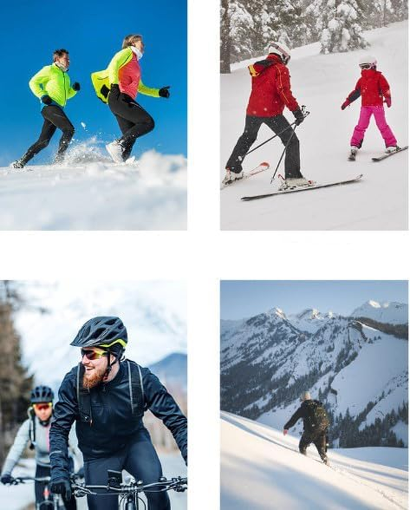 Winter Warm Neck Gaiter Fleece Neck Warmer Windproof Sports Headwear Skiing Neck Protector Plush Hat Cycling Face Mask - Blue image number 5