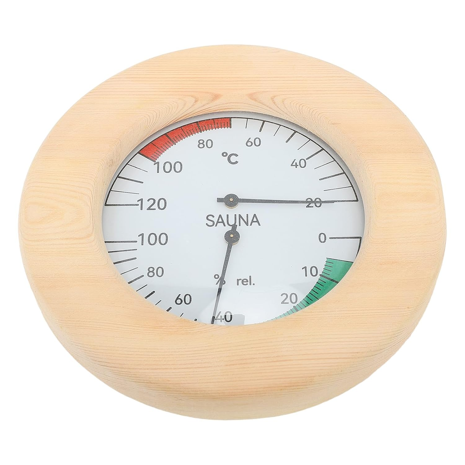 Haofy Sauna Hygrothermograph, 2 in 1 Wall-Mount-Echtzeit Monitoring for Sauna Room, Thermometer and Hygrometer image number 1
