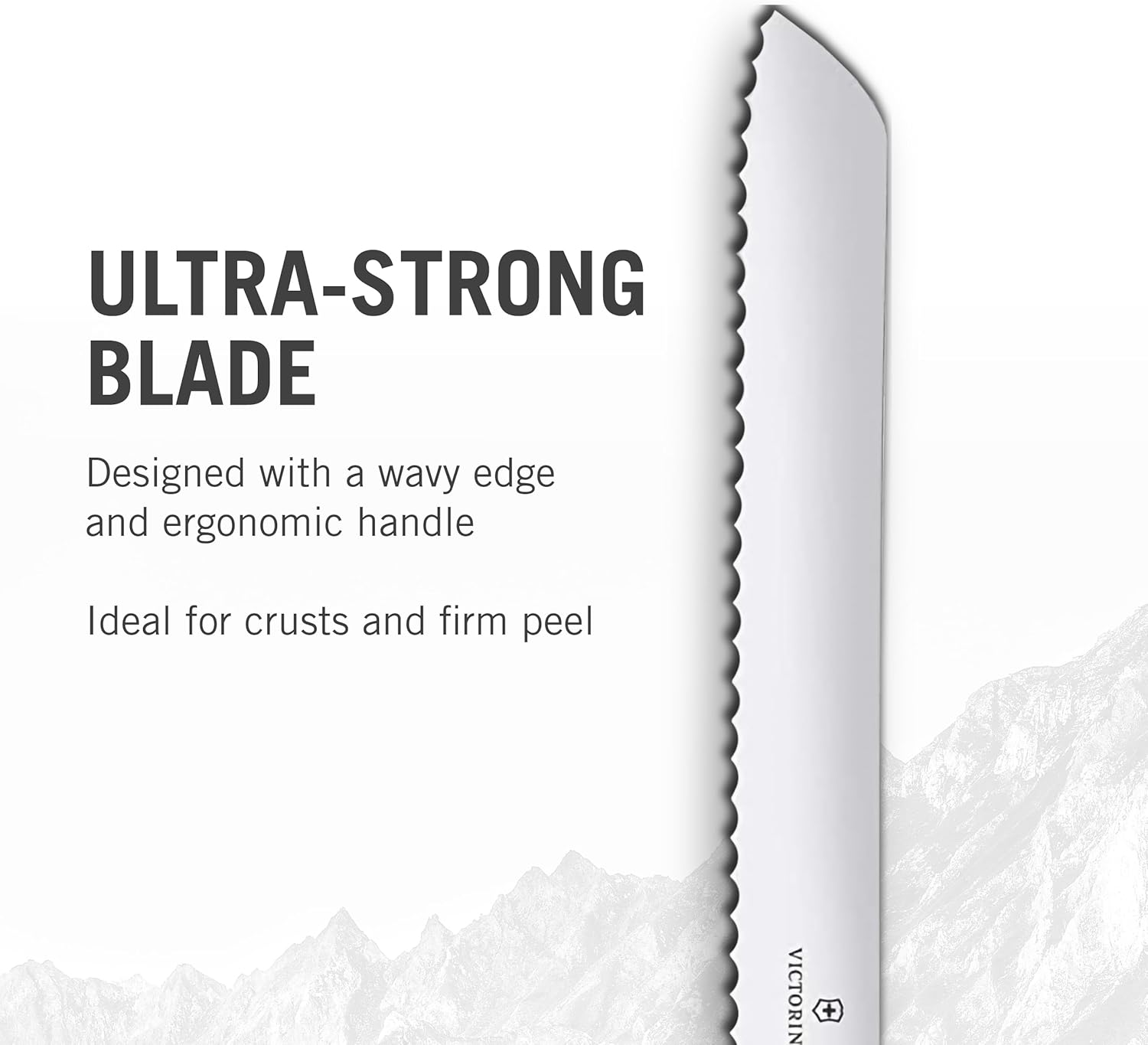 Bread Knife, Wavy Edge 21Cm - Wood image number 2