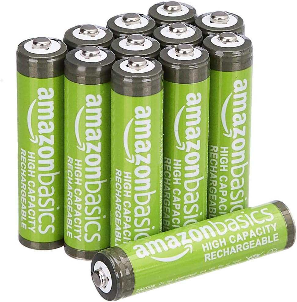 Amazon Basics 12-Pack Rechargeable AA Nimh Performance Batteries, 2000 Mah, 1.2V, Recharge up to 1000X Times, Pre-Charged image number 5