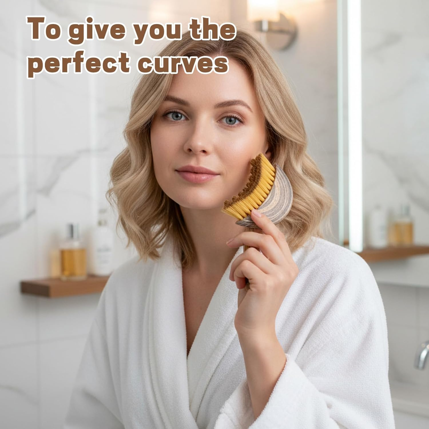 Lymphatic Contour Face Brush, Dry Brushing Face Brush, Lymphatic Drainage Massager for Face, Chin & Jawline Sculpting,Fit the Skin Precisely and Relieve Fatigue 9X7 Cm (1 PC) image number 3