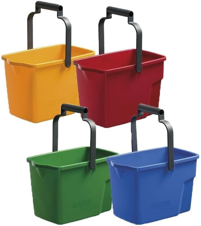 Oates General Purpose Rectangle Bucket, 9 Litre Capacity, Green