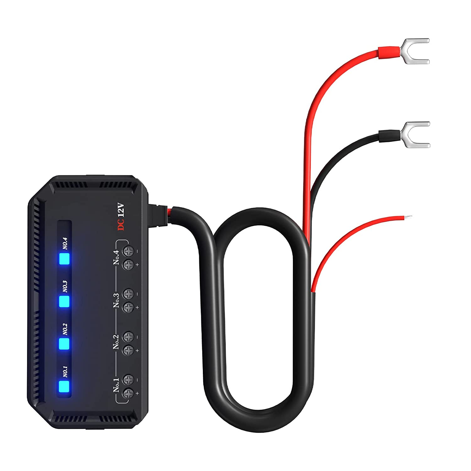 4 Way Fuse Block 12V 20A Waterproof Fuse Relay Box Kit with LED Indicator Professional Automotive Fuse Box Holder Panel with 5A 3A 2A Fuses for Automotive Car Boat Marine Trike image number 5