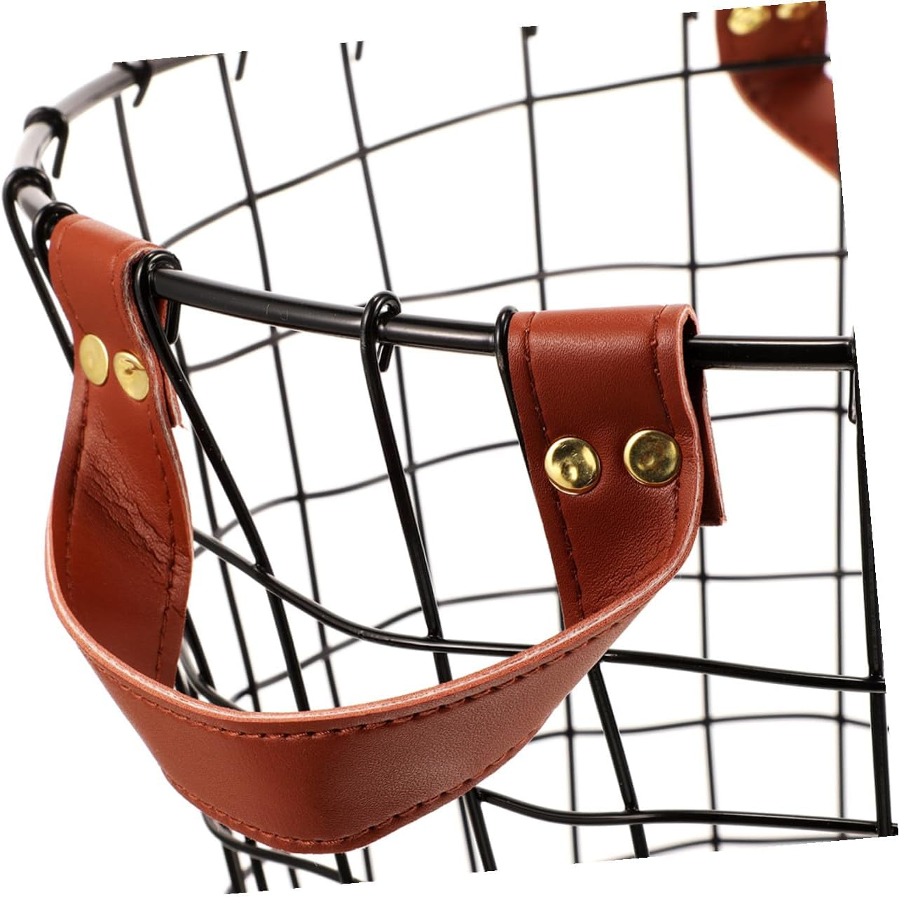 UKCOCO 2Pcs Metal Firewood Storage Basket with Handles Large Small Wire Logging Carrier for Camping Firewood Foldable Handle Design for Indoor Outdoor Use Multifunctional Rustic Storage image number 1