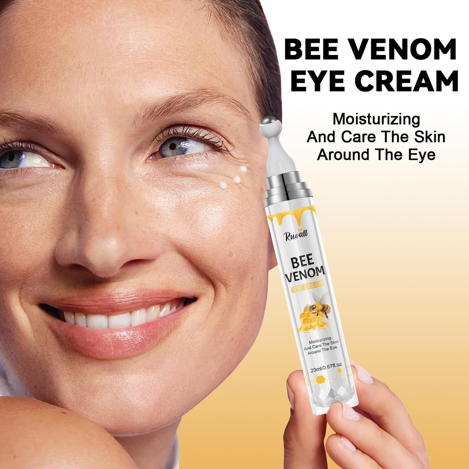 Bee Venom Eye Cream, Firming and Moisturising Eye Area Treatment - 20Ml image number 3