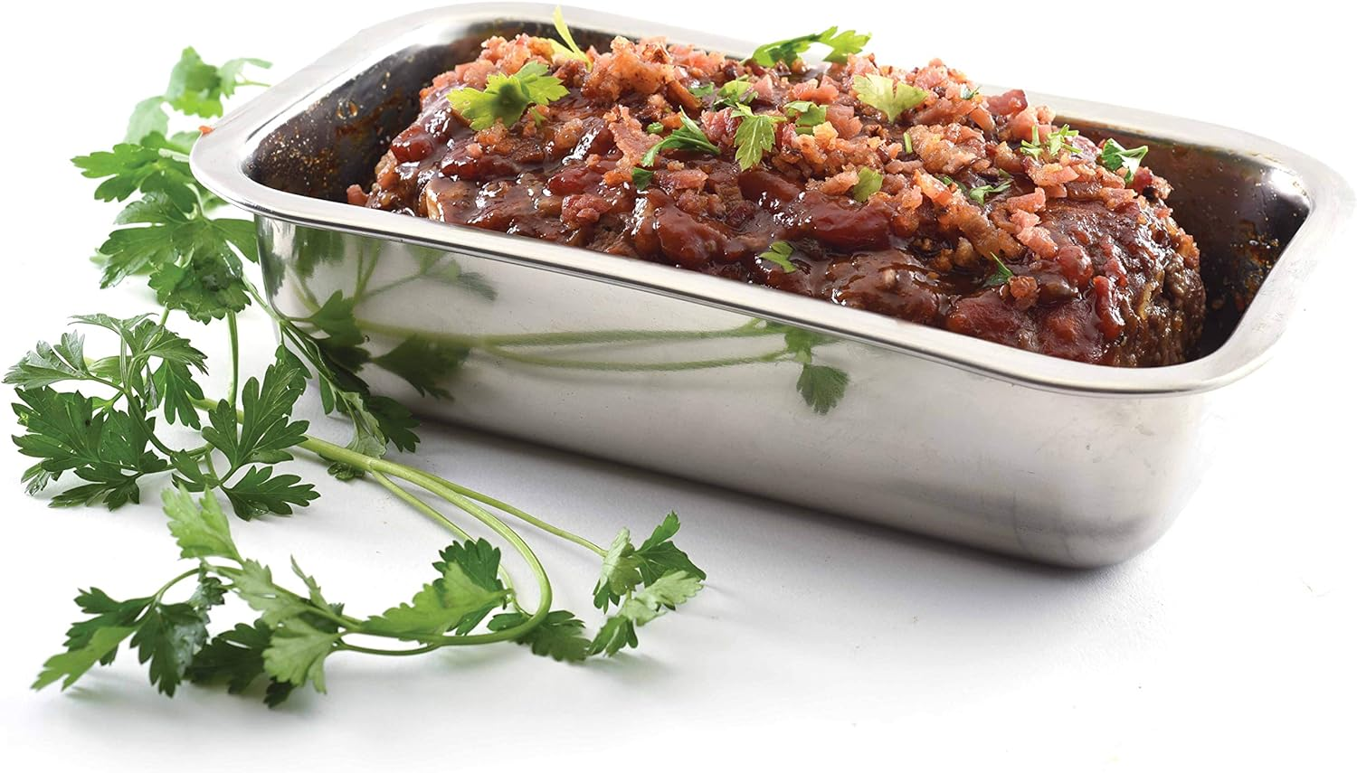 Norpro Stainless Steel Bread Loaf Meatloaf Dessert Pan with a Mirror Finish 3849 image number 4