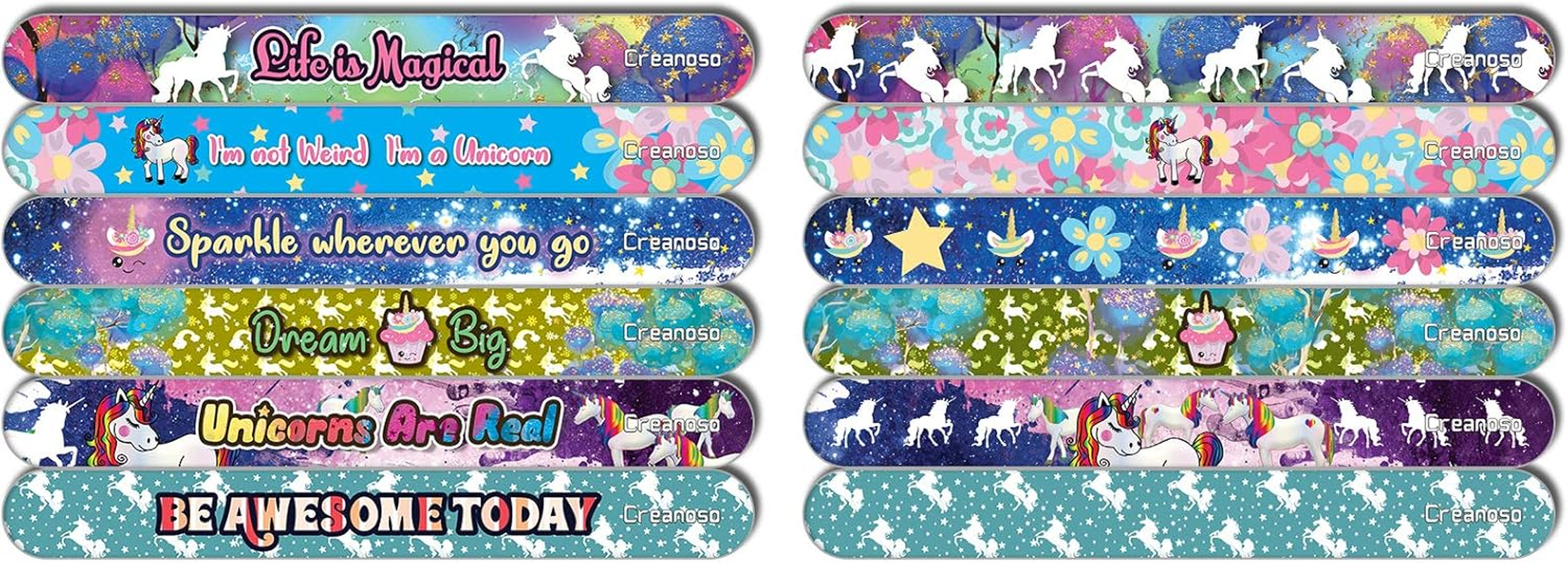 Creanoso Unicorn Emery Board (24-Pack) - Handy Nail Accessories - for Manicure Pedicure - Keep Your Fingernails and Toenails in Tip-Top Shape - Great Stocking Stuffers &ndash; Beauty Need Essentials image number 1