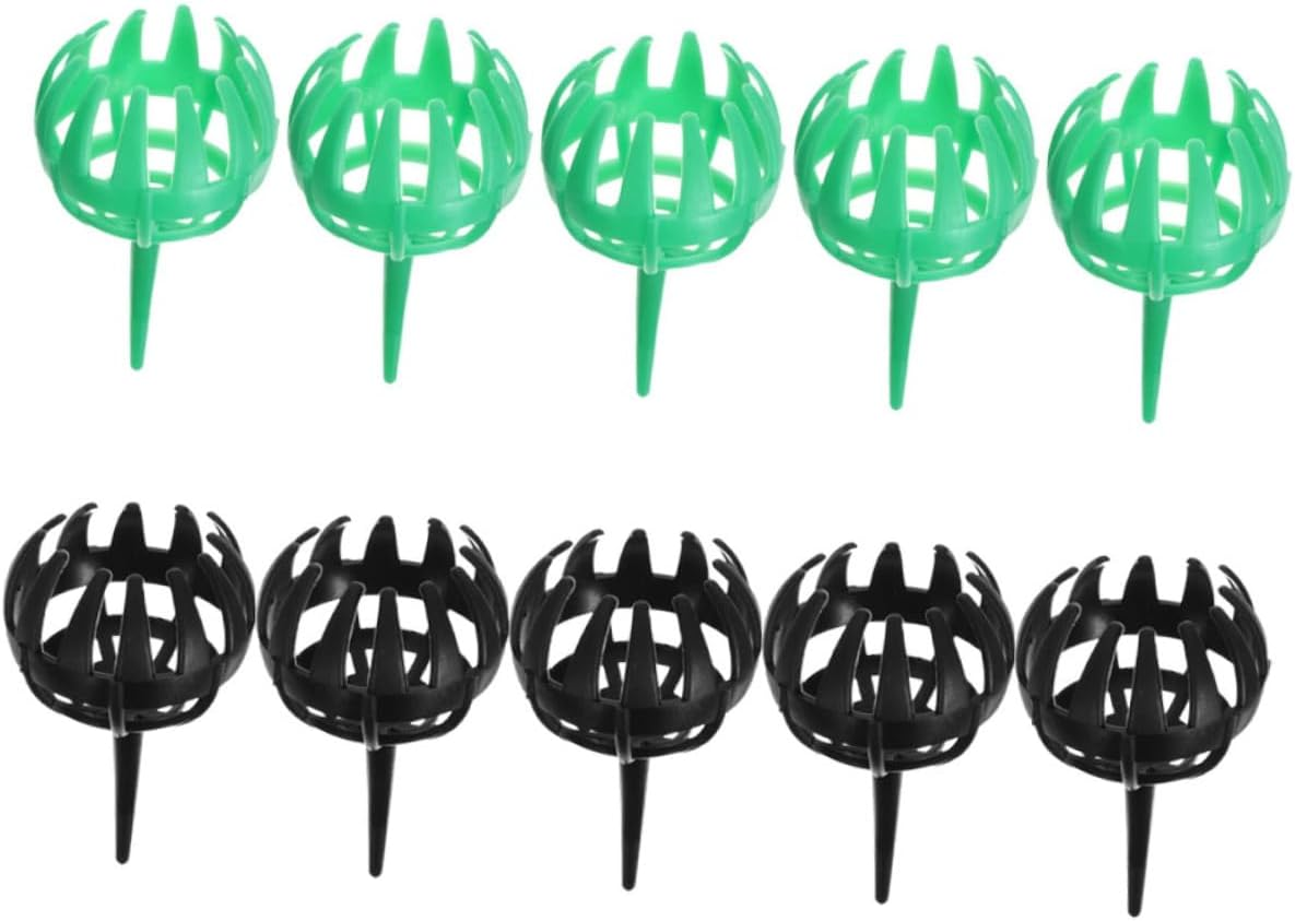 SEWOART 10Pcs Bonsai Fertiliser Basket Lids Slow Release Fertiliser Baskets for Plants Plastic Fertilizer Holder Garden Supply image number 3
