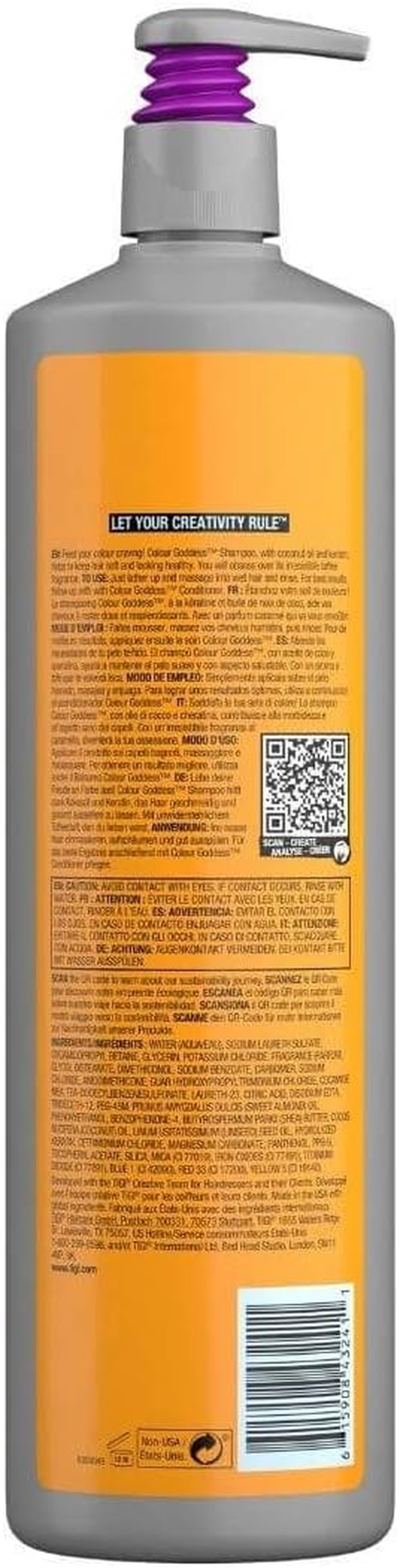 Bed Head Remix Colour Goddess Shampoo by TIGI for Unisex Shampoo 970Ml image number 1