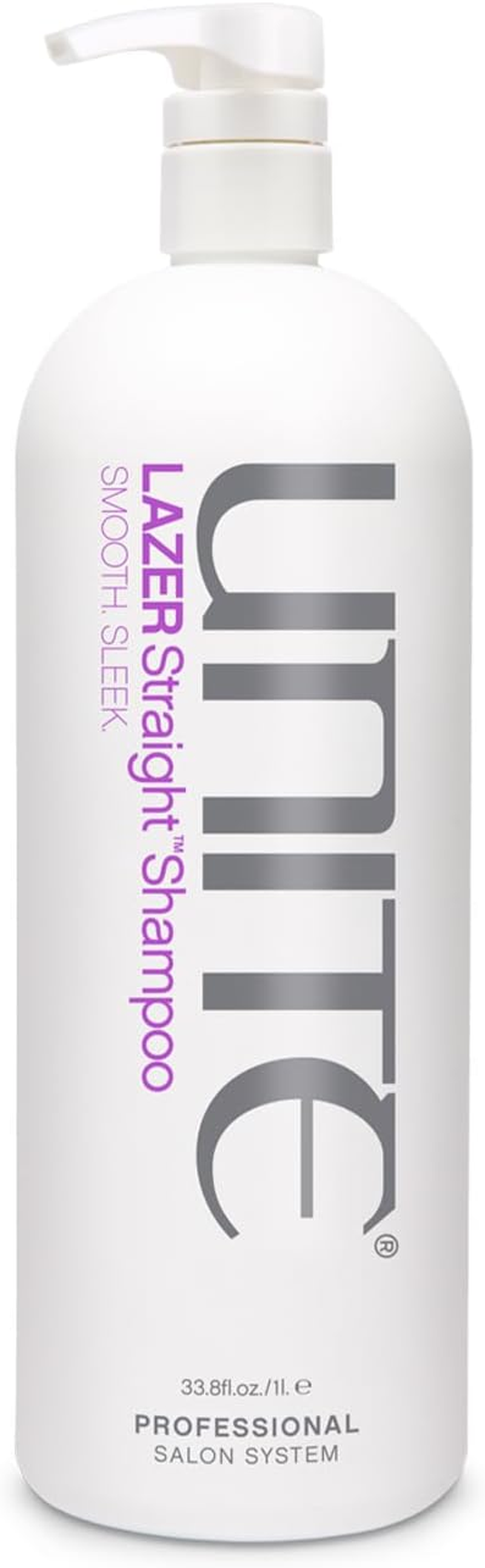 UNITE Hair &ndash; LAZER Straight Shampoo &ndash; Smoothing &ndash; Cleanses, Softens, Shine, Tames Frizz/Curls, 1L image number 1