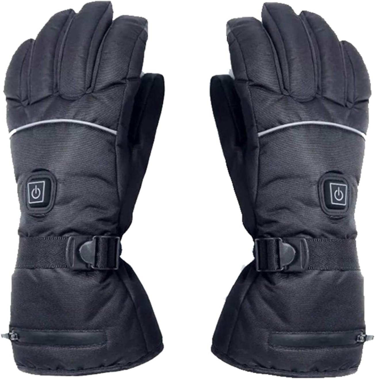 Durable Heated Gloves, USB Rechargeable Electric Heating Motorcycle Gloves with 3 Heating Levels Waterproof Insulated Gloves for Skiing Motorcycling/795 (Size : M) image number 2