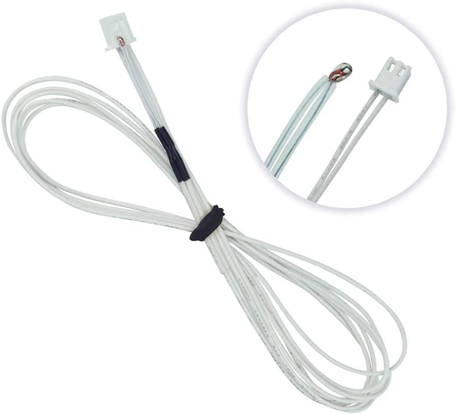LEOWAY 3D Printer NTC 100K 3950 Thermistor, Temp Sensor with 2Pin XH2.54 Connector for Creality Ender3, Ender3 Pro, Ender5, CR-10, CR-10S 3D Printer (Pack of 5) image number 1