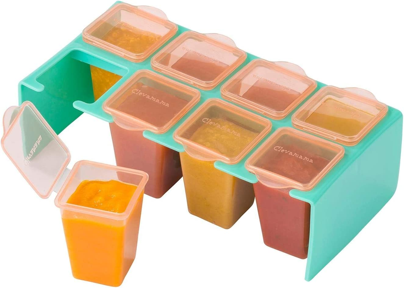 Clevamama Clevaportions Baby Food Freezer and Storage Pots image number 2