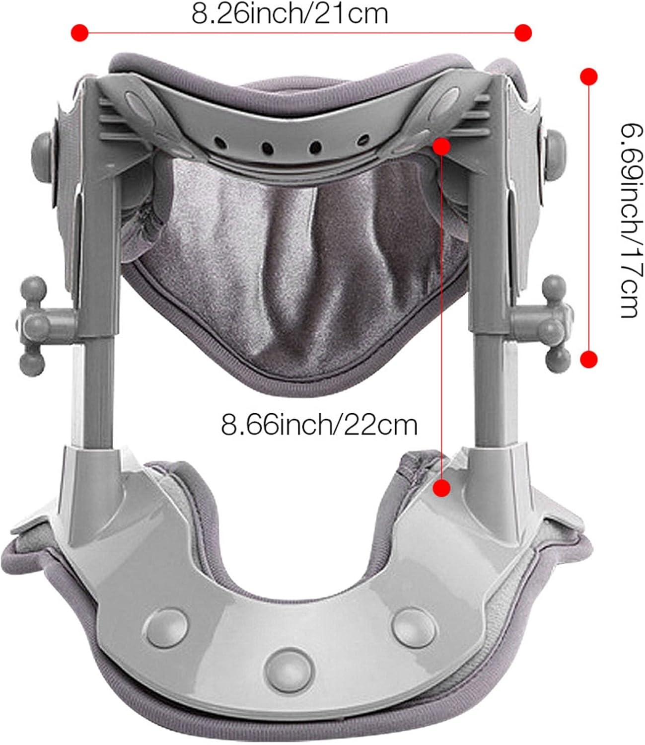 Cervical Neck Traction Device, Adjustable Heated Neck Pillow Neck Decompression Device for Pain Relief, Electric Neck Braces for Neck Pain and Support, Compress Neck Stretcher image number 1