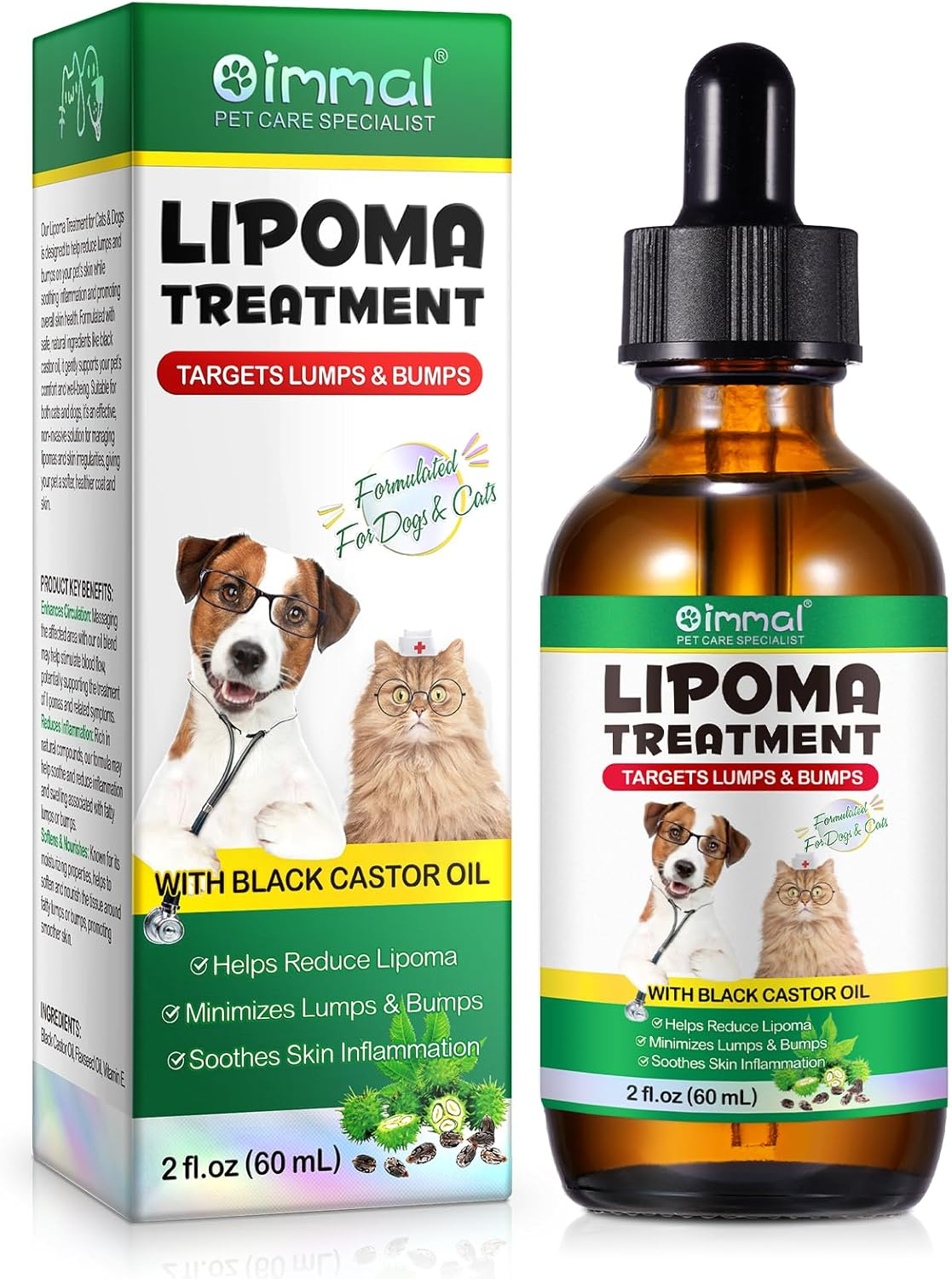 Dog Lipoma Support Drops 60Ml | Black Castor Oil, Flaxseed Oil, and Vitamin E | Natural Skin and Coat Care | Gentle Formula for All Dog Breeds image number 6