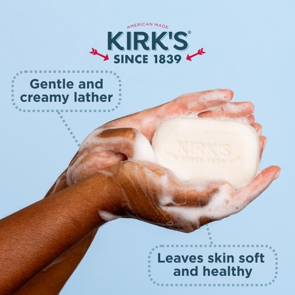 Kirk'S Original Coco Castile Bar Soap Fragrance Free 4 Ounces (24 Pack) image number 2