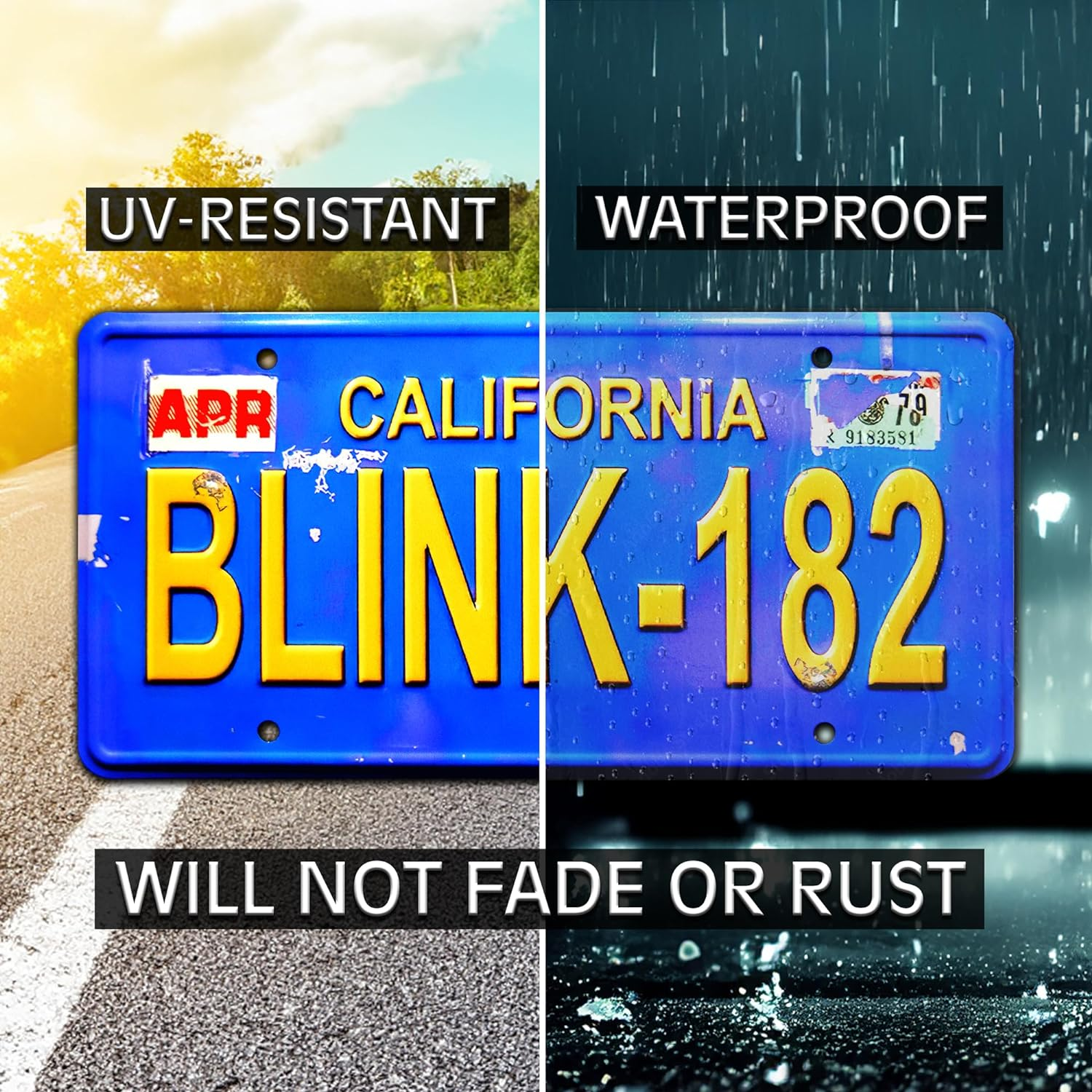 Blink 182 | Metal Stamped Number Plate image number 1