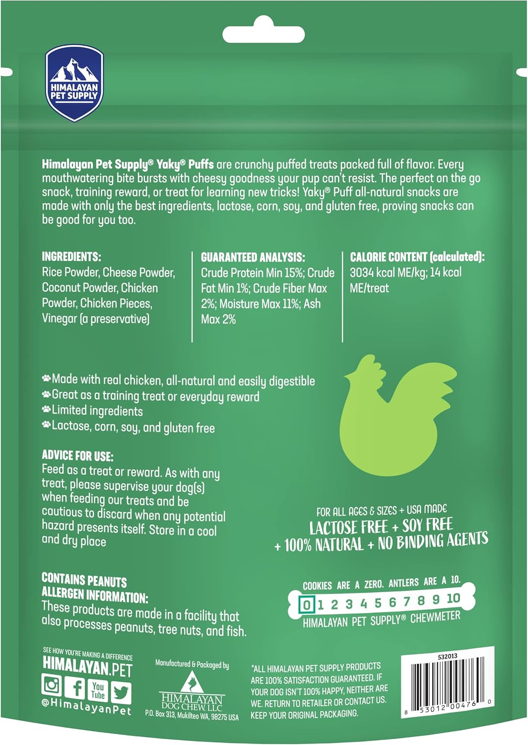 Himalayan Yaky Snacks Grain-Free Chicken Chews Dog Treat, 60Ml image number 4