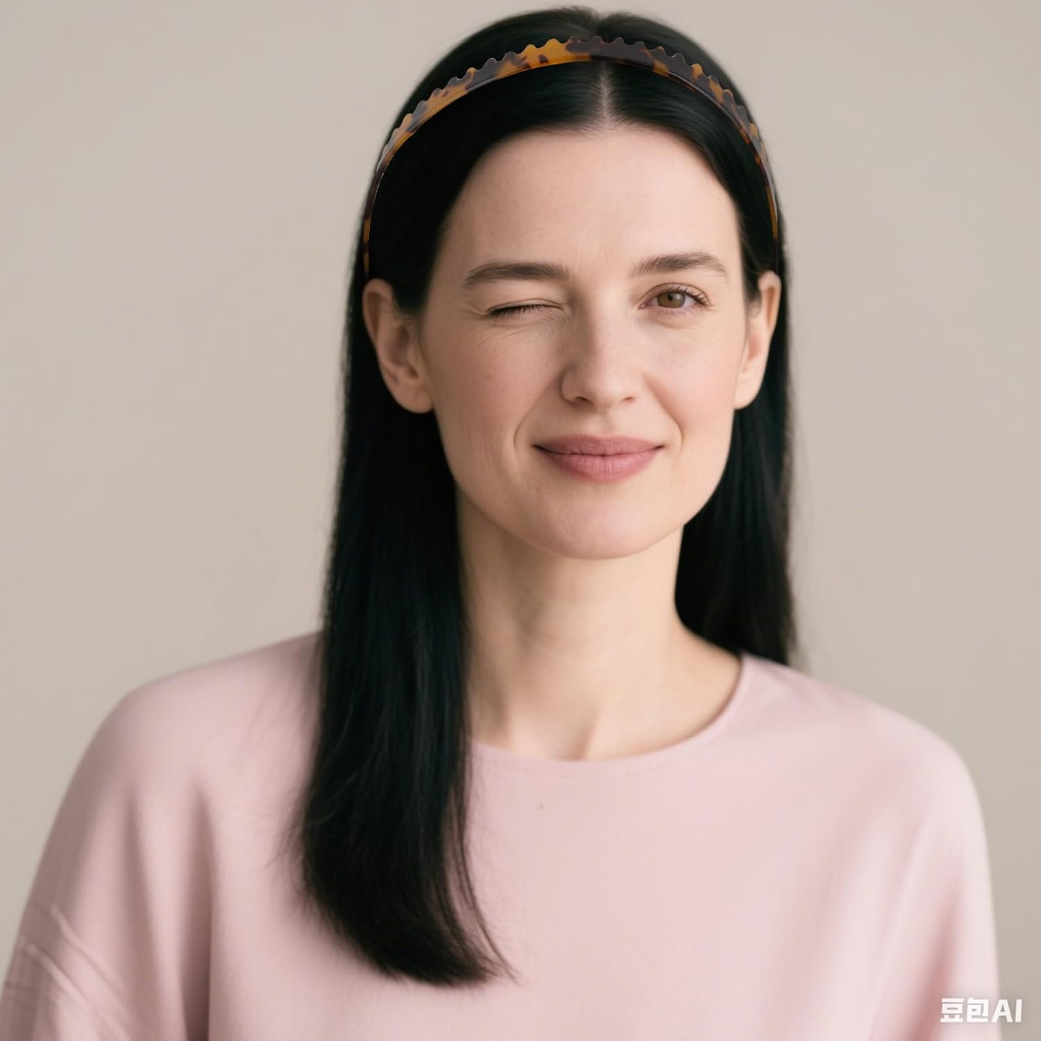 Exipsat Pack of 4 Acetate Headbands with Leopard Print and Non-Slip Teeth, Women'S Zigzag Headband, Stylish Plastic Headband for Women image number 5