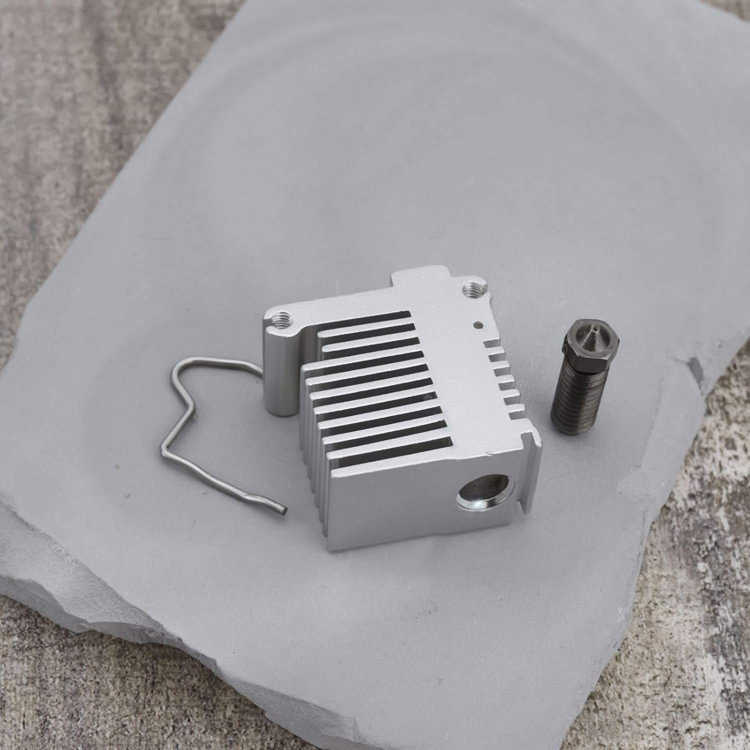 1 Set Hotend Kit Assembly Print Head with 0.4Mm Heatbreak Hardened Steel Nozzle Compatible with Anycubic Kobra 3 Compatible with Kobra 3 Combo 3D Printer (With Heatsink)