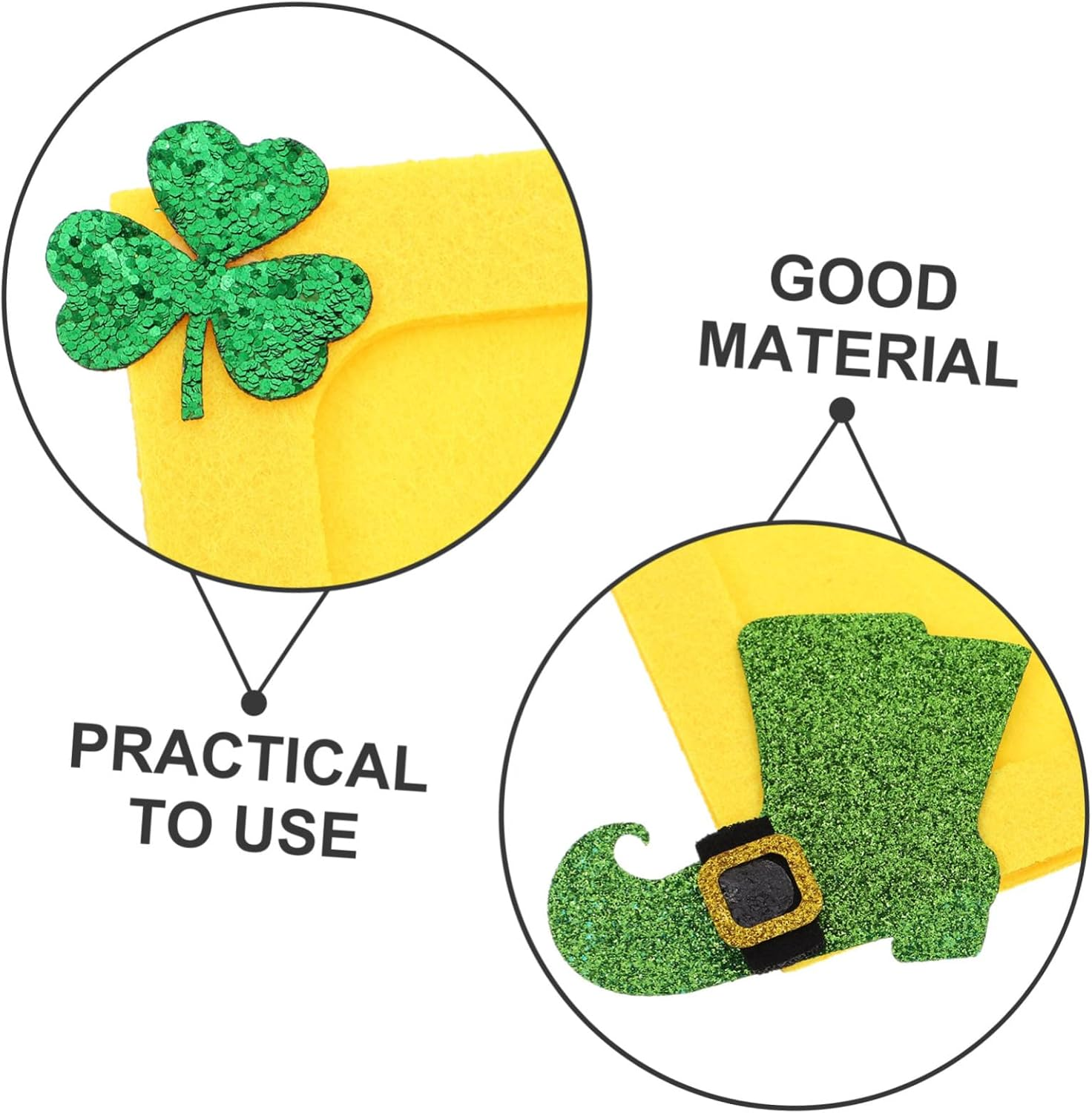 INOOMP Diy Craft Photo Frame Irish Shamrock St Patrick'S Day Decor Unfinished Decorative Artwork Frame image number 6