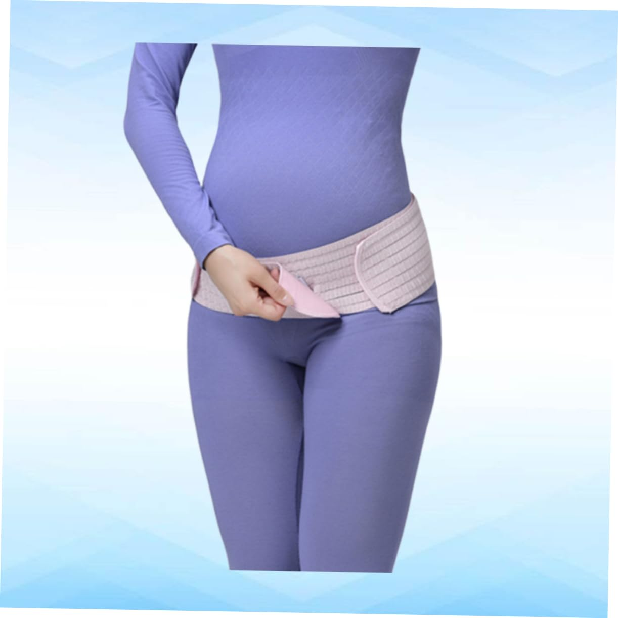 Pregnant Women Breathable Abdominal Belt Dual Purpose Postpartum Pelvic Support Band for Pregnancy Comfort and Back Brace image number 4