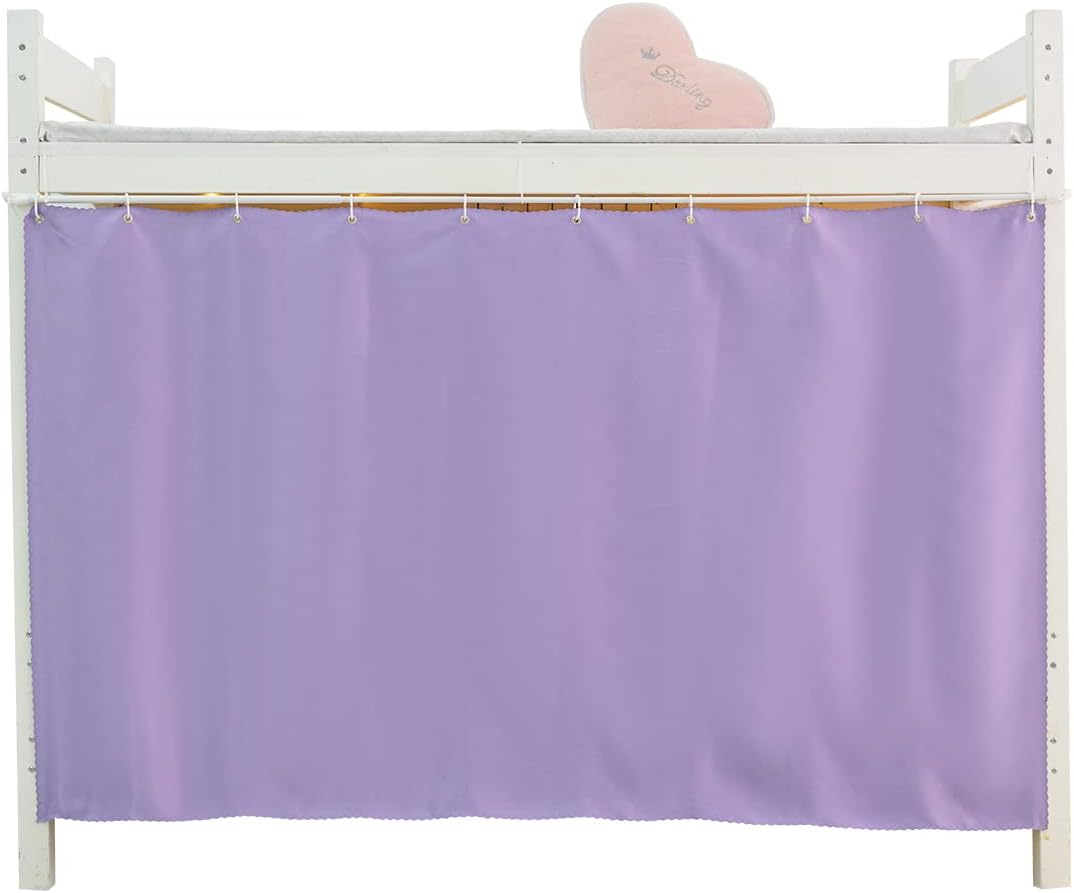 Teanea Heavy-Duty Blackout Bottom Bunk Bed Curtains Privacy Canopy Twin Size for Home Dorm, 1 Panel, Green