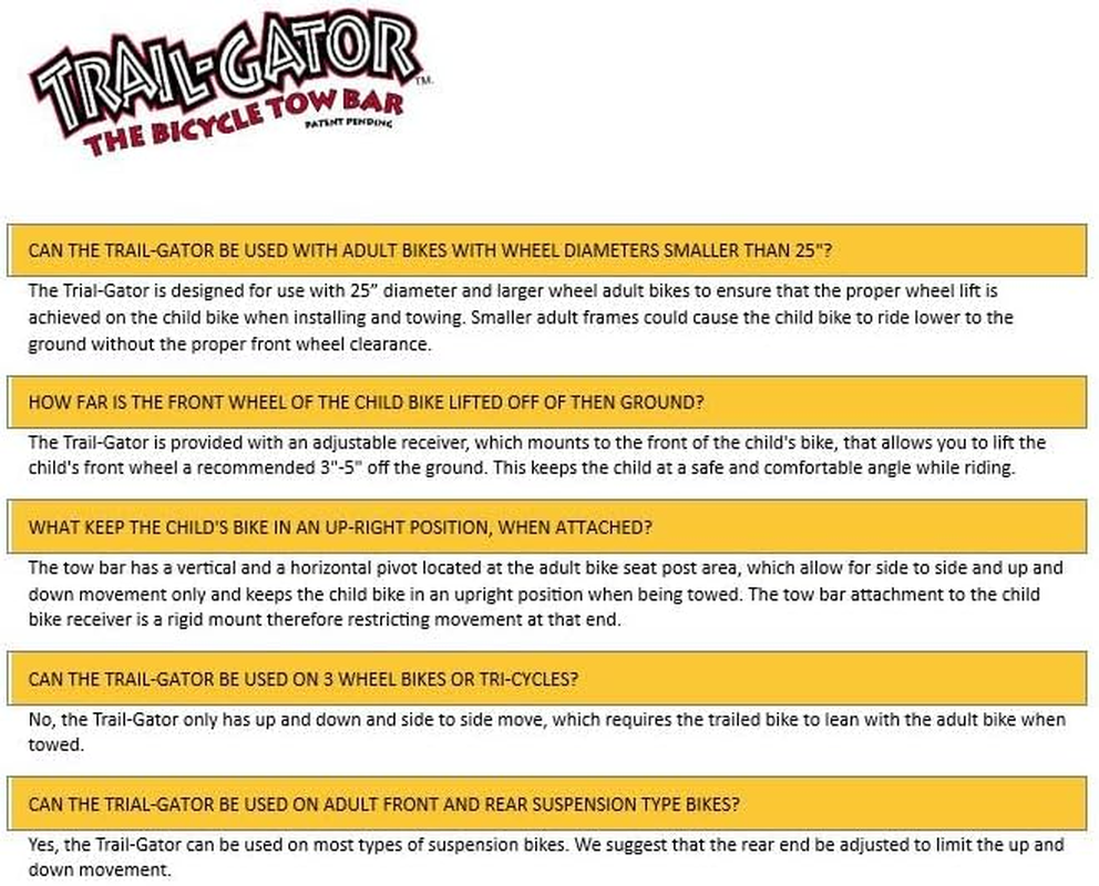Trail-Gator Child Bike Tow Bar image number 6