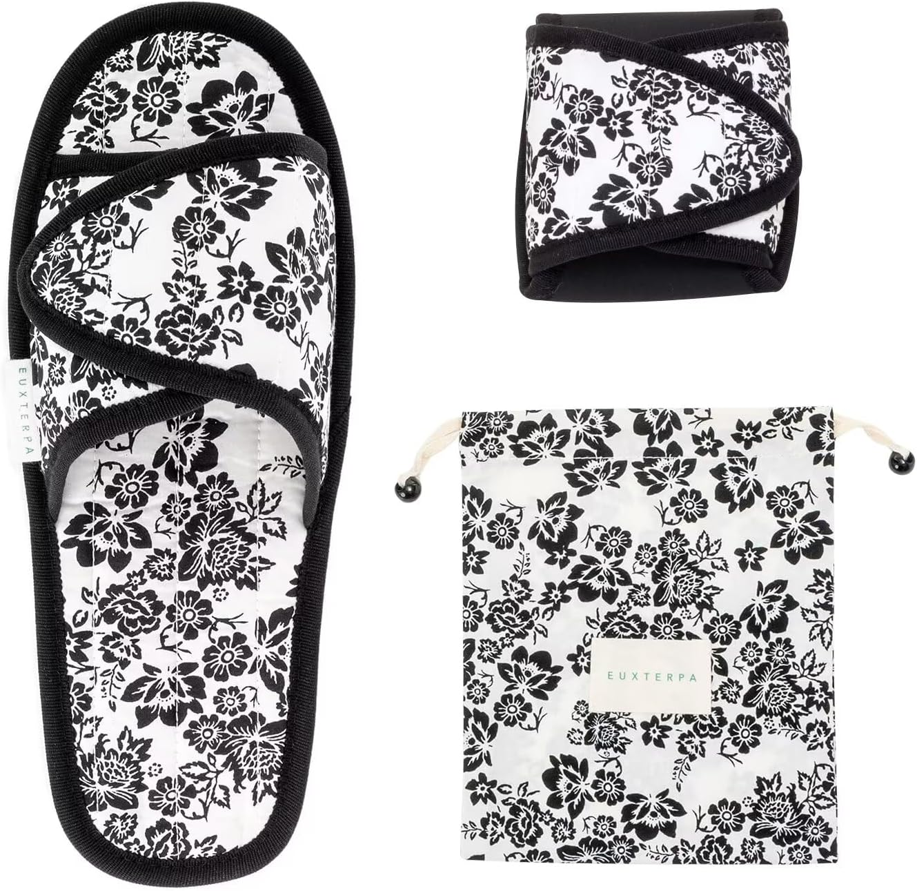 EUXTERPA Slippers for Women Comfort Memory Foam House Slipper Fuzzy Wool-Like Plush Fleece Indoor Outdoor Anti-Skid Home Shoes