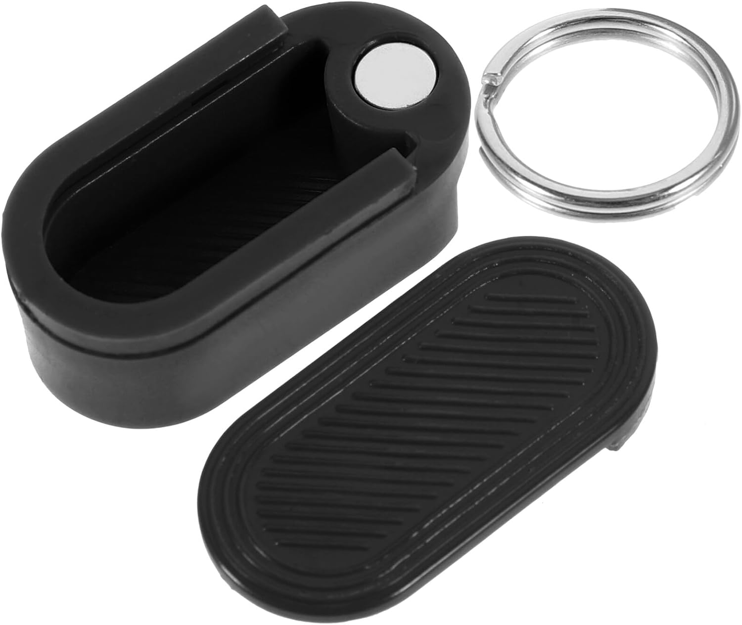 Small Portable Pill Organizer Keychain with Hanging Ring Medication Box for Travel Outdoor Use Pill Container Holder for Vitamins and Tablets Storage