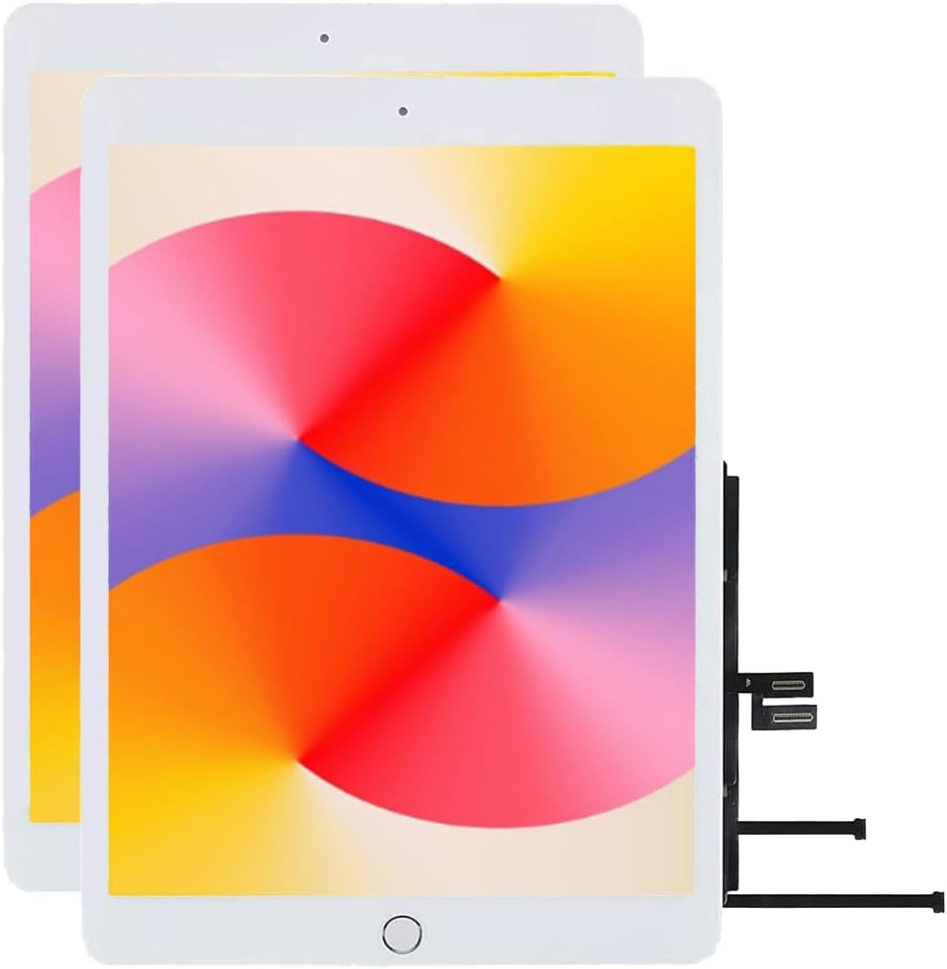 Touch Screen Replacement [2 Pack] VDASO for Ipad 7 7Th/8 8Th Gen Digitizer 2019/2020 10.2 Inch,For 7Th 8Th Generation A2197 A2198 A2200, A2270 A2428 A2429 A2430 with Home Button,Camera Bracket (Black)