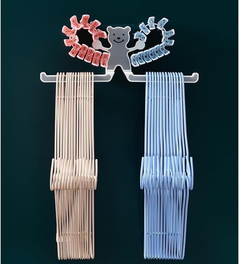 LAKYMIE Jewellery Organizer Necklace Holder Hair Bands Holder Wall Mounted Headband Holder Cute Bear Hair Accessories Organiser image number 3