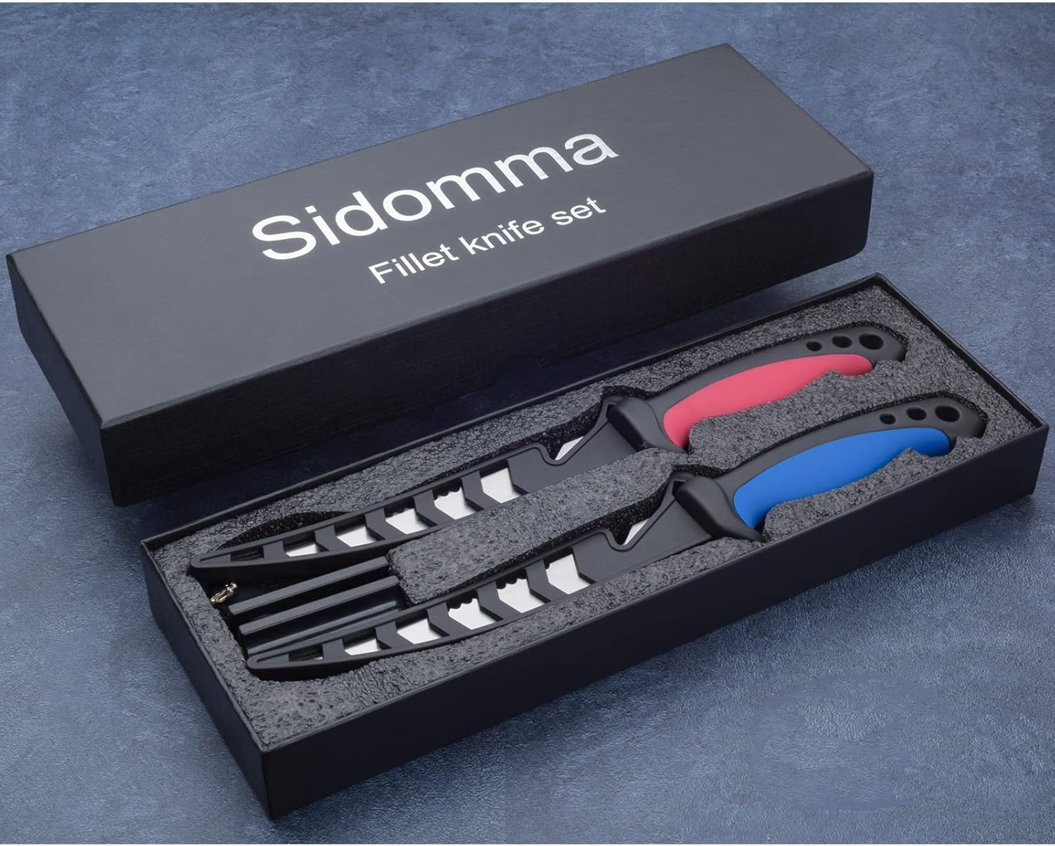 2 Pcs Fishing Fillet Knife Set Stainless Steel 6.5 Inch Pro Fish Knife for Filleting, Fishing Gear, Fishing Tool Set, Fishing Sccessories Gifts for Men