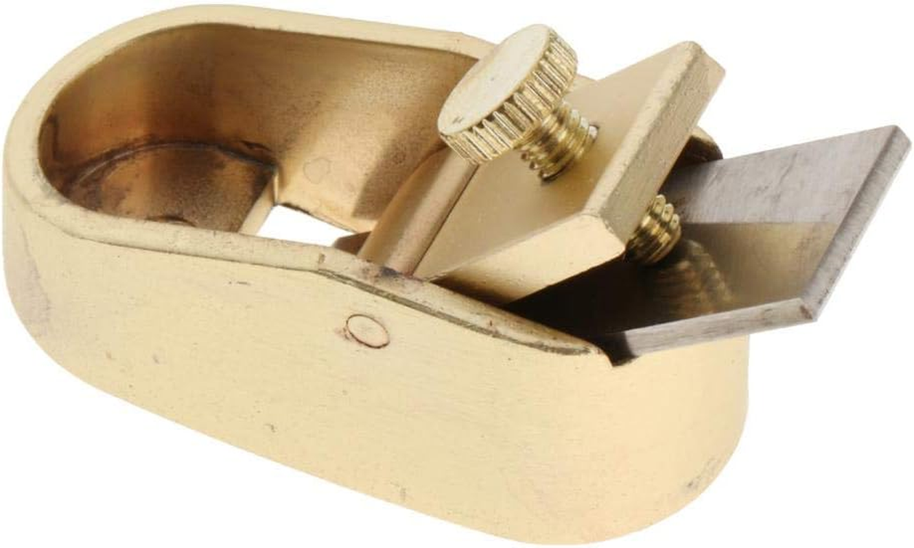 Oshhni MICRO Brass Scraper Plane Woodworking Violin Making MINI Retail - Golden L - Golden M image number 3