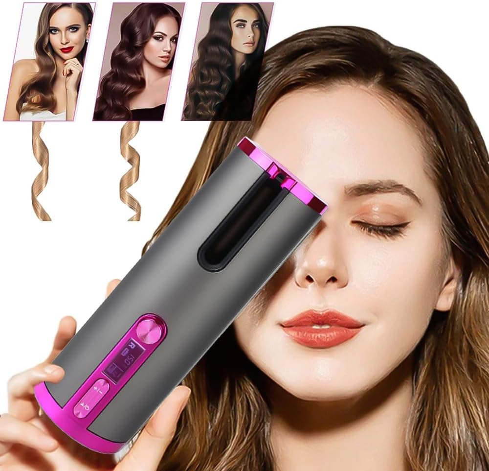 SODCAW Portable Usb Lazy Curly Hair Wireless Charging Curling Iron image number 5