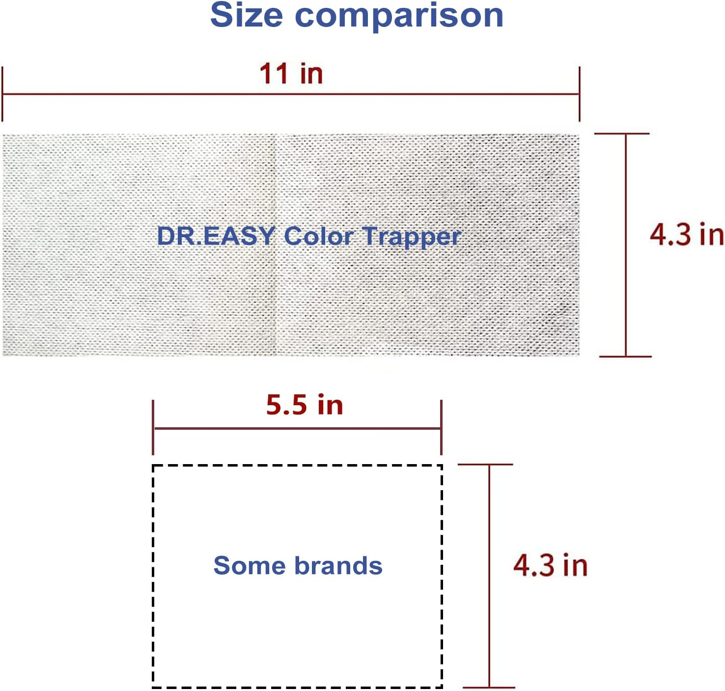 DR.EASY Color Trapper Sheets for Laundry 120Ct,Remove Dyes,Fluorescent & Heavy Metals in Laundry,Special Pores Texture Absorb Dyes & Fluorescent More & Faster,Unscented,No Chemicals,Safe in Dryer&hellip; image number 4