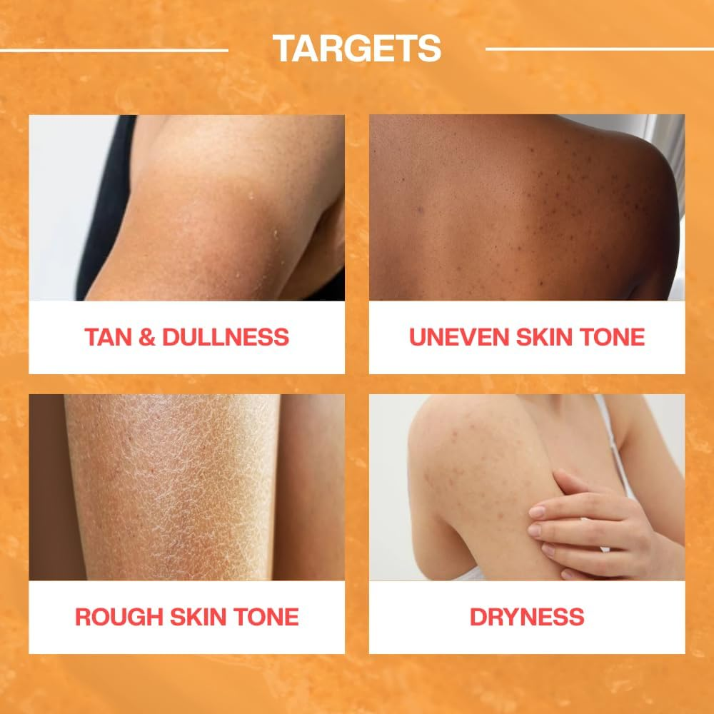 Boho Botanist Mandarin & Kakadu Plum Exfoliator Body Scrub for Hydration | 1% Niacinamide & Vitamin C | Dermat Tested, SLS & Paraben Free | for All Skin Types, Both Men & Women | 200G image number 3