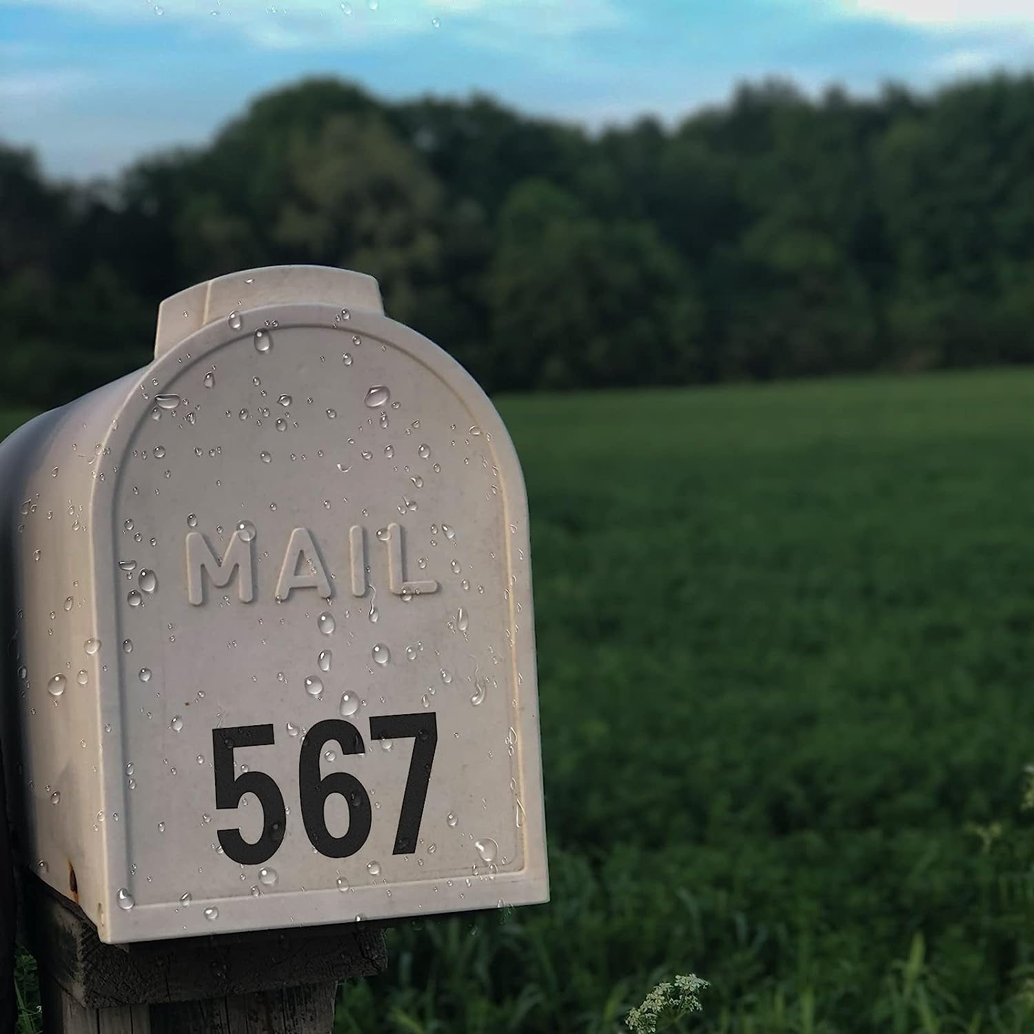 SAVITA 30Pcs 4 Inch Reflective Numbers Sticker, 0-9 Reflective Mailbox Numbers Sticker Water and Oil Proof Self Adhesive Reflective Numbers Decal for outside Signs Door Window Cars Address (Black) - Silver image number 1