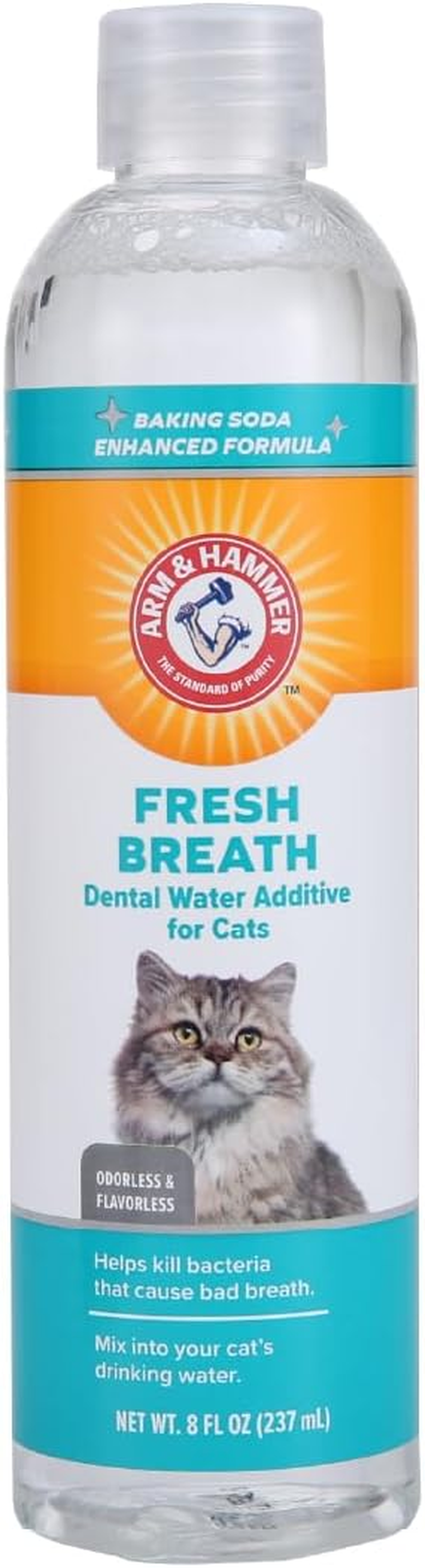 Arm & Hammer Odorless and Flavorless Fresh Breath Dental Water Additive for Cats 237 Ml image number 4