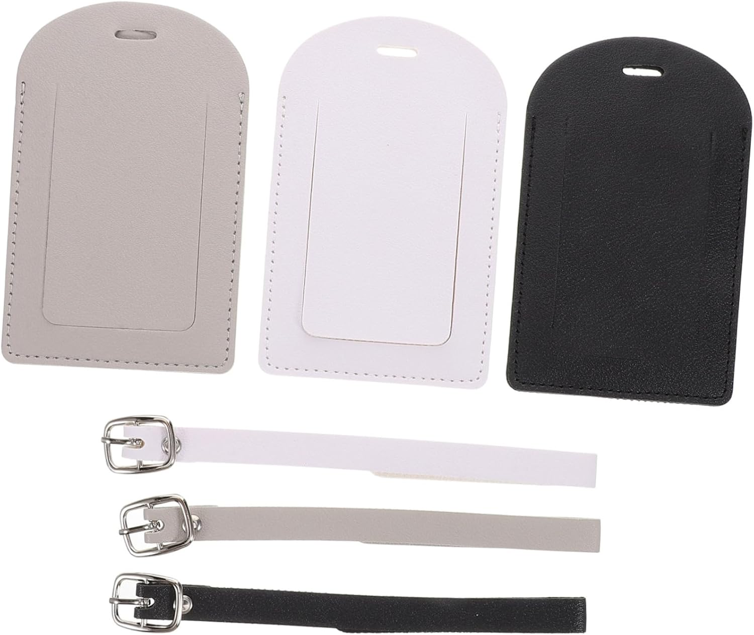 LIFKOME 3Pcs Pu Luggage Tags for Suitcase Travel Labels Airplane Boarding Pass Design for Easy Identification and Efficient Luggage Management image number 5
