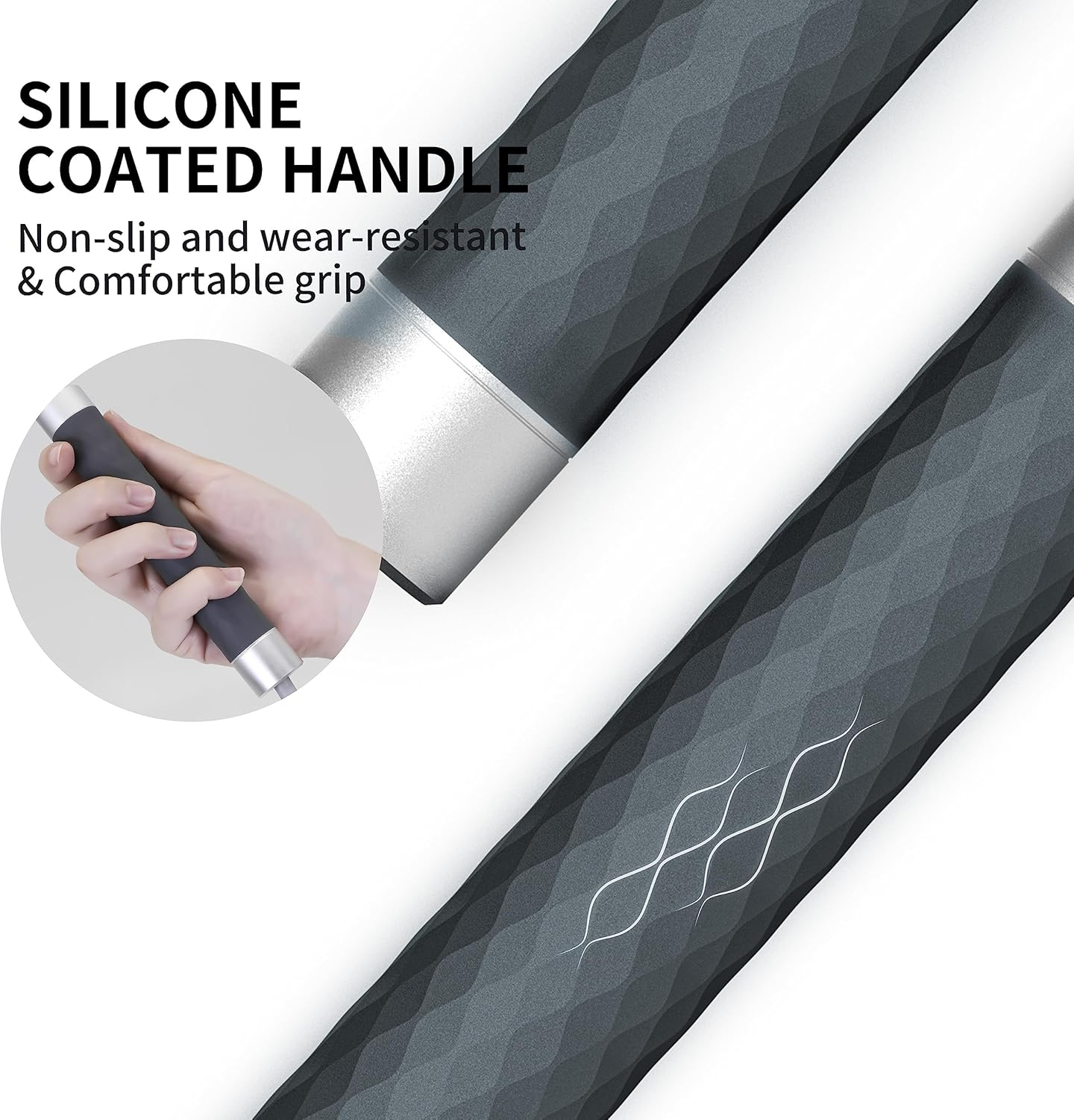 PROIRON Skipping Rope Double Weighted Jump Rope 360&deg; Swivel Ball Bearings Tangle-Free Double Fat Burning with Aluminum Handle Weighted Jumping Rope for Endurance Weight Lose Crossfit MMA Cardio & Workouts image number 4