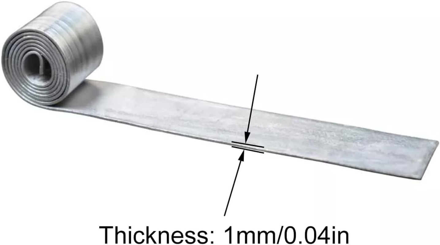 AIMALL 20PCS Lead Rolls for Competitive Fishing, 1Mm Thick Lead Leather Strips for Fishing Gear, Multi-Size Electrolytic Lead Roll for Balancing Weight, Easy-To-Use Fishing Tackle Accessories image number 6