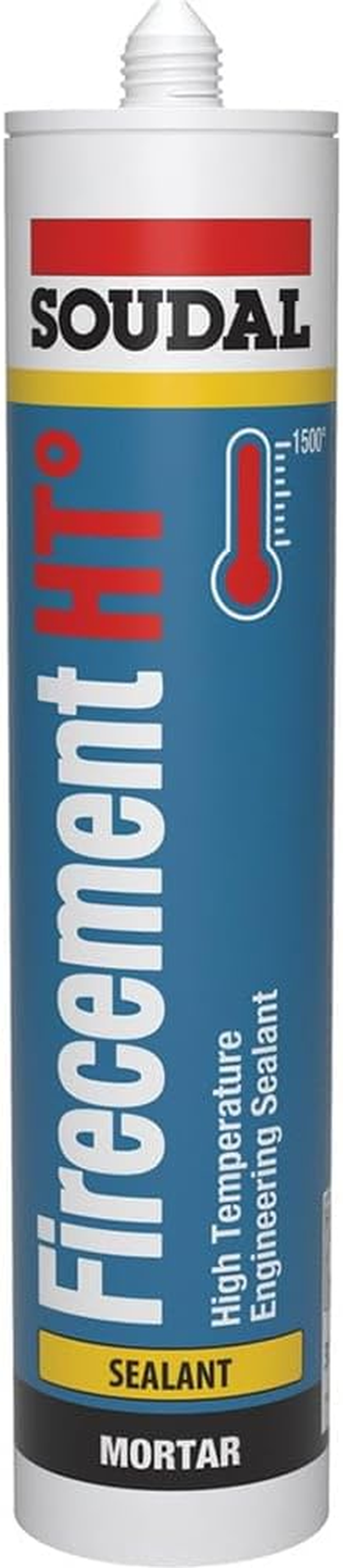Soudal Firecement HT High Temperature Sealant Black 310Ml