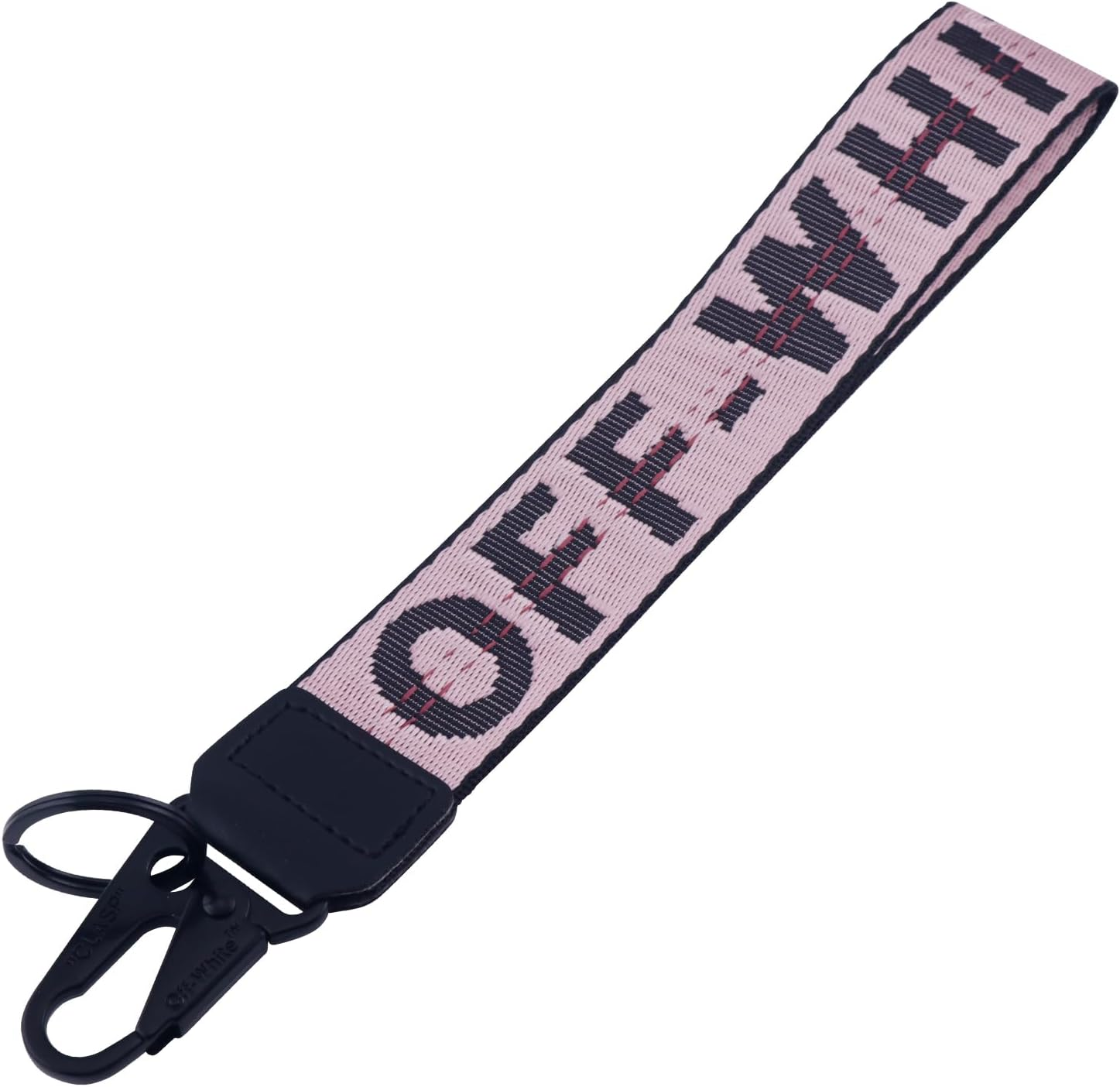 VOLYAR Fabric Car Keychain, off White Keychains Wristlet for Men and Women,Lanyards for Keys，Car Key Accessories