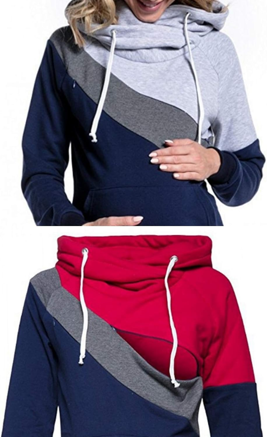 Legou Women'S Nursing Breastfeeding Maternity Sweatshirt image number 2