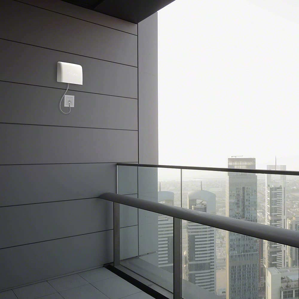 Iqair Airvisual Outdoo Air Quality Monitor, Detects Pm1, Pm2.5, Pm10, Co2, Temperature, Humidity, Pressure; Modular Sensor Design, Wi-Fi, LAN, German Made (Pack of 1) White image number 5