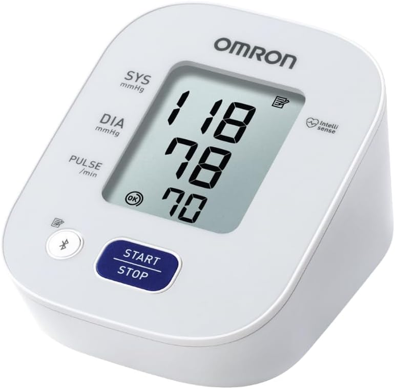 OMRON HEM7141T1 Bluetooth Blood Pressure Monitor &ndash; Clinically Validated, Intellisense Technology, Hypertension Indicator, One-Touch Operation, 14 Memory, 3+3 Warranty