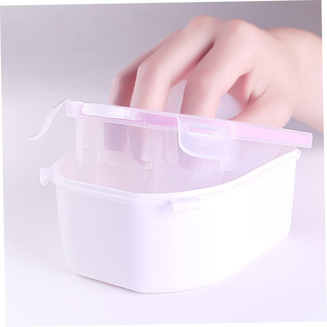 KUYYFDS Professional Acetone Resistant Double Layer Nail Spa Bowl Nail Polish Remover Manicure Tool for Salon or Home Use Polish Remover image number 4