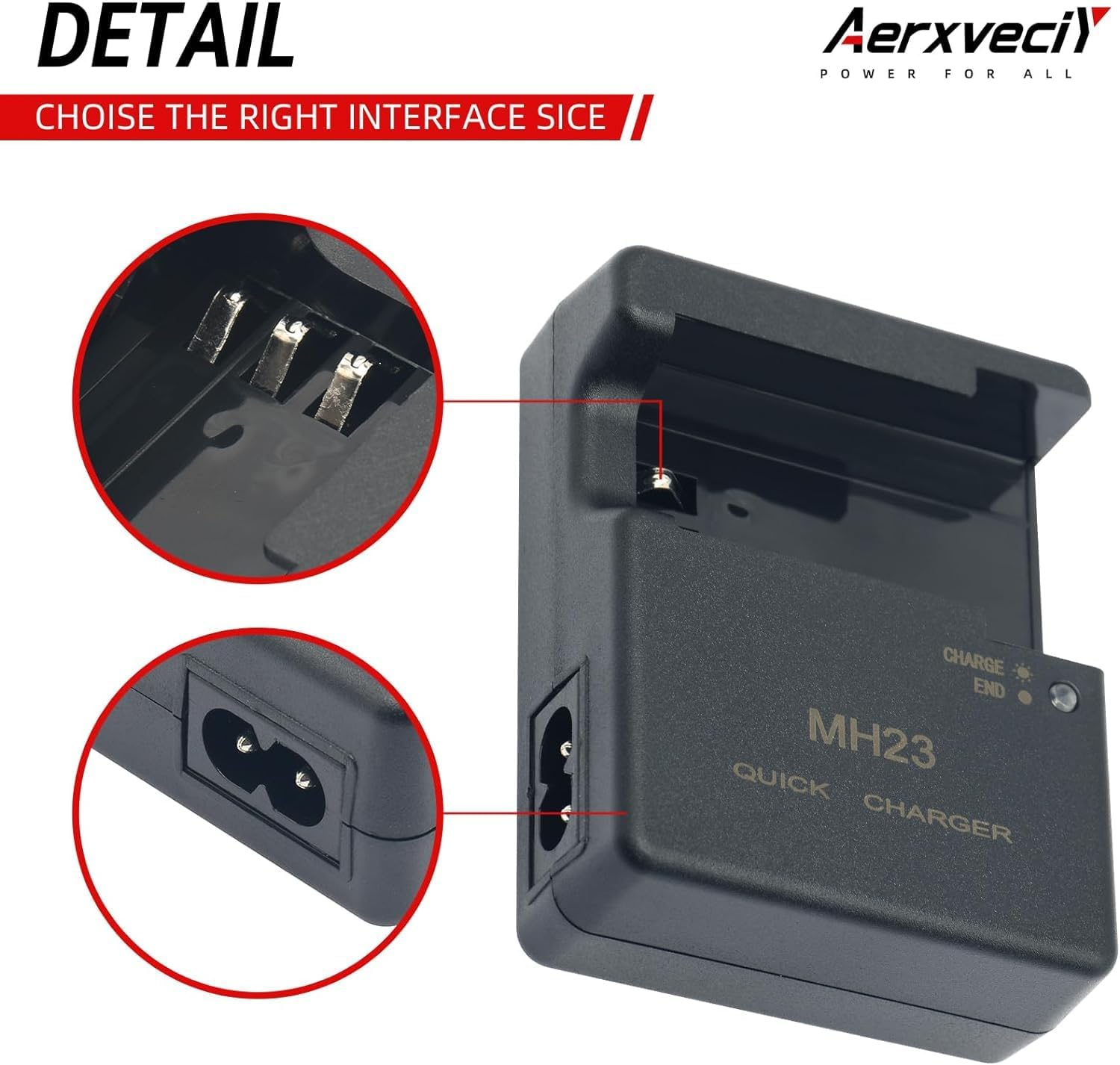 MH-23 Quick Battery Charger for EN-EL9 En-El9A Battery Compatible with Nikon D40 D40X D60 D3000 D5000 Digital SLR Cameras